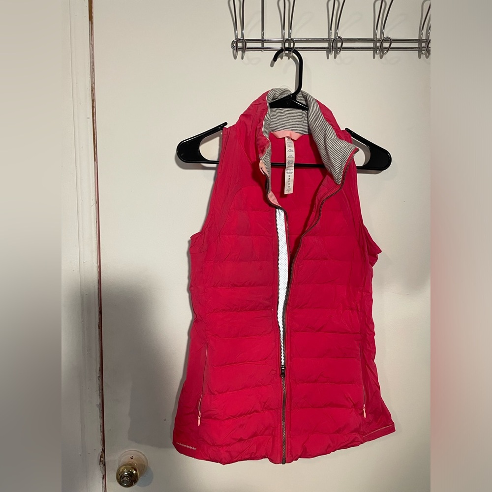 Pink lululemon vest